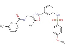 N-{[2-(3-{[(4-methoxyphenyl)sulfonyl]amino}phenyl)-5-methyl-1,3-oxazol-4-yl]methyl}-3-methylbenzamide