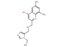 2-({[(1-ethyl-1H-imidazol-5-yl)methyl]amino}methyl)-6,8-dimethylquinolin-4-ol