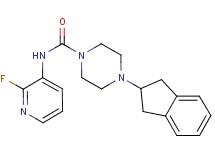 4-(2,3-dihydro-1H-inden-2-yl)-N-(2-fluoropyridin-3-yl)piperazine-1-carboxamide