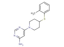 6-{4-[(2-methylphenyl)thio]-1-piperidinyl}-4-pyrimidinamine