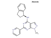 N-[(1S)-2,3-dihydro-1H-inden-1-yl]-1-methyl-6-(3-pyridinyl)-1H-pyrazolo[3,4-d]pyrimidin-4-amine