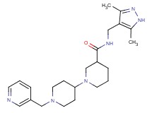 N-[(3,5-dimethyl-1H-pyrazol-4-yl)methyl]-1'-(pyridin-3-ylmethyl)-1,4'-bipiperidine-3-carboxamide