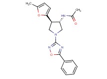 N-[(3S*,4R*)-4-(5-methyl-2-furyl)-1-(5-phenyl-1,2,4-oxadiazol-3-yl)-3-pyrrolidinyl]acetamide