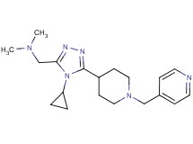 ({4-cyclopropyl-5-[1-(pyridin-4-ylmethyl)piperidin-4-yl]-4H-1,2,4-triazol-3-yl}methyl)dimethylamine