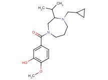 5-{[4-(cyclopropylmethyl)-3-isopropyl-1,4-diazepan-1-yl]carbonyl}-2-methoxyphenol