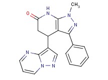 1-methyl-3-phenyl-4-pyrazolo[1,5-a]pyrimidin-3-yl-1,4,5,7-tetrahydro-6H-pyrazolo[3,4-b]pyridin-6-one
