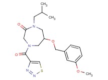 1-isobutyl-6-[(3-methoxybenzyl)oxy]-4-(1,2,3-thiadiazol-4-ylcarbonyl)-1,4-diazepan-2-one