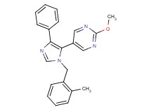 2-methoxy-5-[1-(2-methylbenzyl)-4-phenyl-1H-imidazol-5-yl]pyrimidine