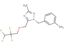 3-methyl-1-(3-methylbenzyl)-5-[(2,2,3,3-tetrafluoropropoxy)methyl]-1H-1,2,4-triazole