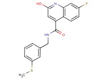 7-fluoro-2-hydroxy-N-[3-(methylthio)benzyl]-4-quinolinecarboxamide