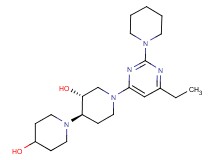 (3'R*,4'R*)-1'-[6-ethyl-2-(1-piperidinyl)-4-pyrimidinyl]-1,4'-bipiperidine-3',4-diol