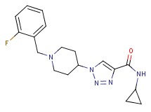 N-cyclopropyl-1-[1-(2-fluorobenzyl)-4-piperidinyl]-1H-1,2,3-triazole-4-carboxamide