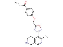 1-(4-{[3-(3-methyl-5,6,7,8-tetrahydro-2,7-naphthyridin-4-yl)-1,2,4-oxadiazol-5-yl]methoxy}phenyl)-1-propanone hydrochloride