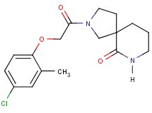2-[(4-chloro-2-methylphenoxy)acetyl]-2,7-diazaspiro[4.5]decan-6-one
