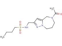 N-[(5-acetyl-5,6,7,8-tetrahydro-4H-pyrazolo[1,5-a][1,4]diazepin-2-yl)methyl]butane-1-sulfonamide