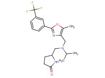 5-{[isopropyl({5-methyl-2-[3-(trifluoromethyl)phenyl]-1,3-oxazol-4-yl}methyl)amino]methyl}-2-pyrrolidinone