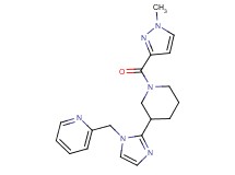 2-[(2-{1-[(1-methyl-1H-pyrazol-3-yl)carbonyl]-3-piperidinyl}-1H-imidazol-1-yl)methyl]pyridine