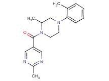 2-methyl-5-{[2-methyl-4-(2-methylphenyl)-1-piperazinyl]carbonyl}pyrimidine