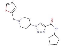N-cyclopentyl-1-[1-(2-furylmethyl)-4-piperidinyl]-1H-1,2,3-triazole-4-carboxamide