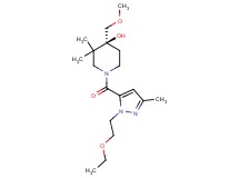 (4S)-1-{[1-(2-ethoxyethyl)-3-methyl-1H-pyrazol-5-yl]carbonyl}-4-(methoxymethyl)-3,3-dimethyl-4-piperidinol