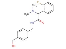 2-(dimethylamino)-2-(2-fluorophenyl)-N-[4-(hydroxymethyl)benzyl]acetamide