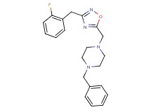 1-benzyl-4-{[3-(2-fluorobenzyl)-1,2,4-oxadiazol-5-yl]methyl}piperazine