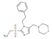 4-{[2-(ethylsulfonyl)-1-(2-phenylethyl)-1H-imidazol-5-yl]methyl}thiomorpholine