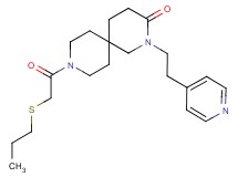 9-[(propylthio)acetyl]-2-(2-pyridin-4-ylethyl)-2,9-diazaspiro[5.5]undecan-3-one