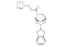 (1S*,5R*)-3-(2,3-dihydro-1H-inden-2-yl)-6-[3-(1H-tetrazol-1-yl)propanoyl]-3,6-diazabicyclo[3.2.2]nonane