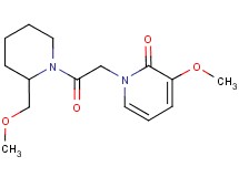 3-methoxy-1-{2-[2-(methoxymethyl)piperidin-1-yl]-2-oxoethyl}pyridin-2(1H)-one