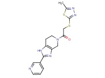 5-{[(5-methyl-1,3,4-thiadiazol-2-yl)thio]acetyl}-2-pyridin-3-yl-4,5,6,7-tetrahydro-1H-imidazo[4,5-c]pyridine