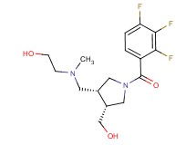 2-[{[(3R*,4R*)-4-(hydroxymethyl)-1-(2,3,4-trifluorobenzoyl)pyrrolidin-3-yl]methyl}(methyl)amino]ethanol