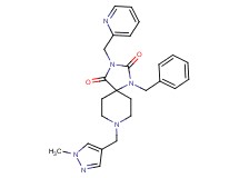 1-benzyl-8-[(1-methyl-1H-pyrazol-4-yl)methyl]-3-(2-pyridinylmethyl)-1,3,8-triazaspiro[4.5]decane-2,4-dione
