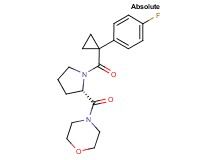 4-(1-{[1-(4-fluorophenyl)cyclopropyl]carbonyl}-L-prolyl)morpholine