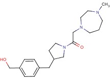 [4-({1-[(4-methyl-1,4-diazepan-1-yl)acetyl]pyrrolidin-3-yl}methyl)phenyl]methanol