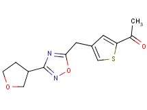 1-(4-{[3-(tetrahydrofuran-3-yl)-1,2,4-oxadiazol-5-yl]methyl}-2-thienyl)ethanone