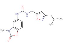 N-[(3-isobutylisoxazol-5-yl)methyl]-N'-(3-methyl-2-oxo-2,3-dihydro-1,3-benzoxazol-5-yl)urea