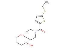 9-{[5-(ethylthio)-2-thienyl]carbonyl}-1-oxa-9-azaspiro[5.5]undecan-5-ol