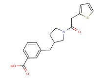 3-{[1-(2-thienylacetyl)pyrrolidin-3-yl]methyl}benzoic acid