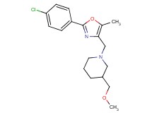 1-{[2-(4-chlorophenyl)-5-methyl-1,3-oxazol-4-yl]methyl}-3-(methoxymethyl)piperidine