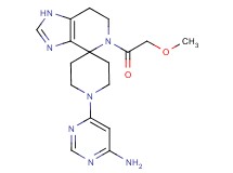6-[5-(methoxyacetyl)-1,5,6,7-tetrahydro-1'H-spiro[imidazo[4,5-c]pyridine-4,4'-piperidin]-1'-yl]pyrimidin-4-amine
