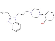 rel-(1S,2S)-2-{4-[3-(2-ethyl-1H-benzimidazol-1-yl)propyl]-1-piperazinyl}cyclohexanol bis(trifluoroacetate) (salt)