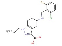 1-allyl-5-[(2-chloro-6-fluorobenzyl)amino]-4,5,6,7-tetrahydro-1H-indazole-3-carboxylic acid
