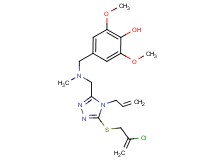 4-{[({4-allyl-5-[(2-chloro-2-propen-1-yl)thio]-4H-1,2,4-triazol-3-yl}methyl)(methyl)amino]methyl}-2,6-dimethoxyphenol