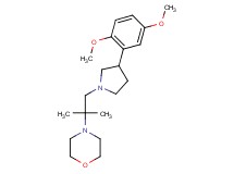 4-{2-[3-(2,5-dimethoxyphenyl)-1-pyrrolidinyl]-1,1-dimethylethyl}morpholine