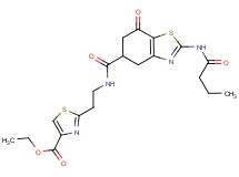 ethyl 2-[2-({[2-(butyrylamino)-7-oxo-4,5,6,7-tetrahydro-1,3-benzothiazol-5-yl]carbonyl}amino)ethyl]-1,3-thiazole-4-carboxylate