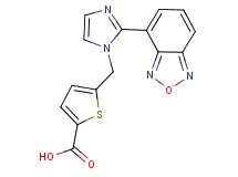 5-{[2-(2,1,3-benzoxadiazol-4-yl)-1H-imidazol-1-yl]methyl}thiophene-2-carboxylic acid
