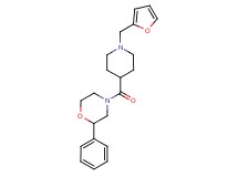 4-{[1-(2-furylmethyl)-4-piperidinyl]carbonyl}-2-phenylmorpholine