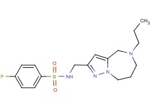 4-fluoro-N-[(5-propyl-5,6,7,8-tetrahydro-4H-pyrazolo[1,5-a][1,4]diazepin-2-yl)methyl]benzenesulfonamide