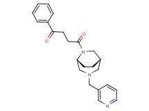 4-oxo-1-phenyl-4-[(1S*,5R*)-3-(pyridin-3-ylmethyl)-3,6-diazabicyclo[3.2.2]non-6-yl]butan-1-one